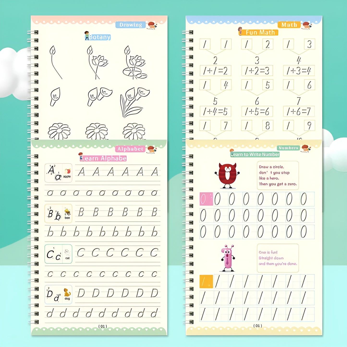 Magic Grooved Handwriting Books For Children