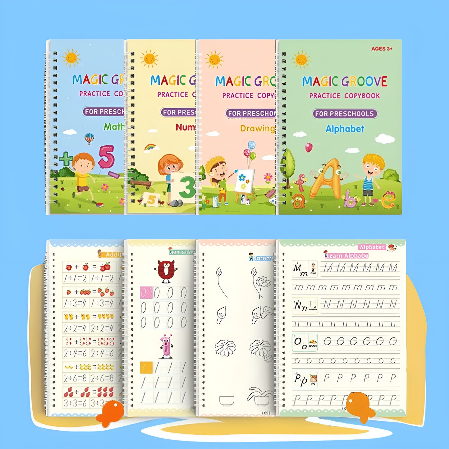 Magic Grooved Handwriting Books For Children