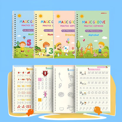 Magic Grooved Handwriting Books For Children